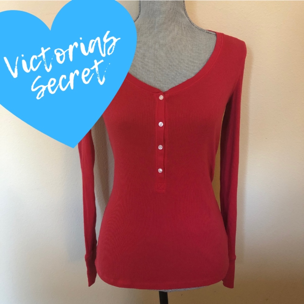 Victorias Secret V Neck Button Shirt *ADORABLE*
